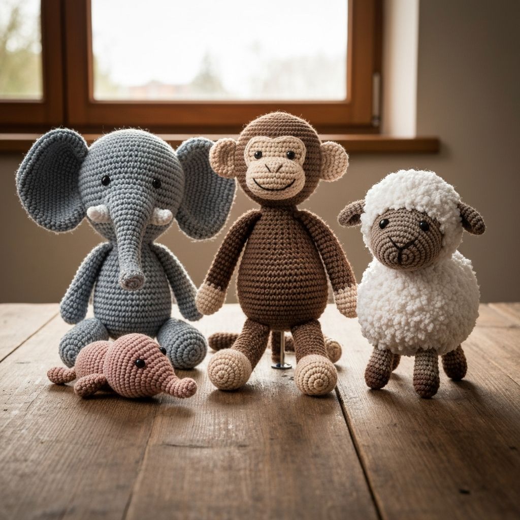 The Purple Stitch handmade crochet toys collection